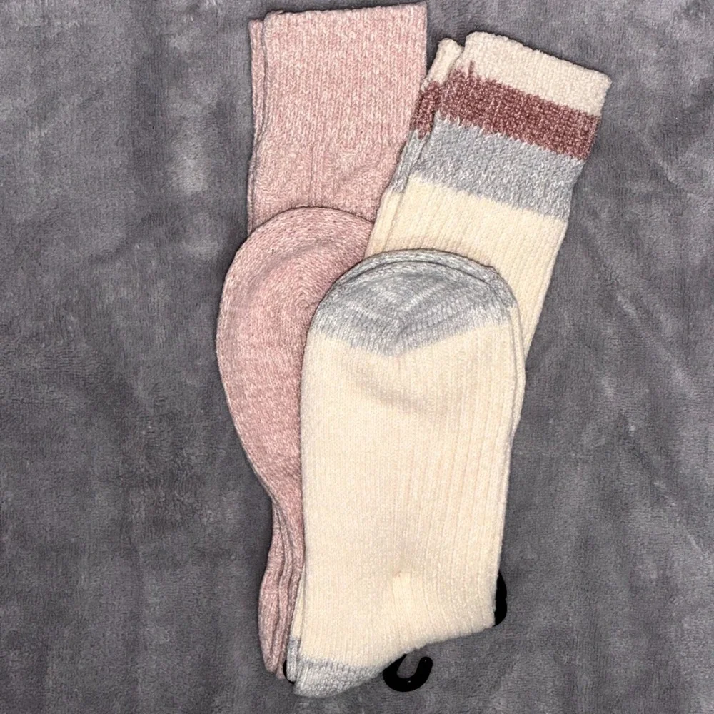 Muk Luks Cozy Up Your Mid Calf Tall Boot Socks Women OS(6-11) Vanila 2 Pair Pack